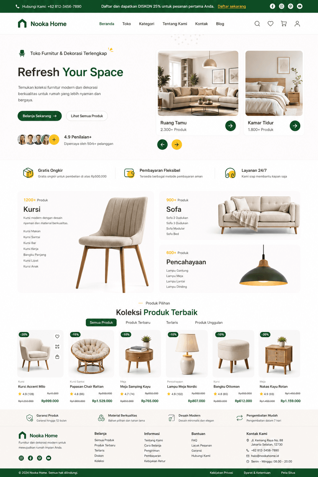 Pratinjau desain website Grain & Goods