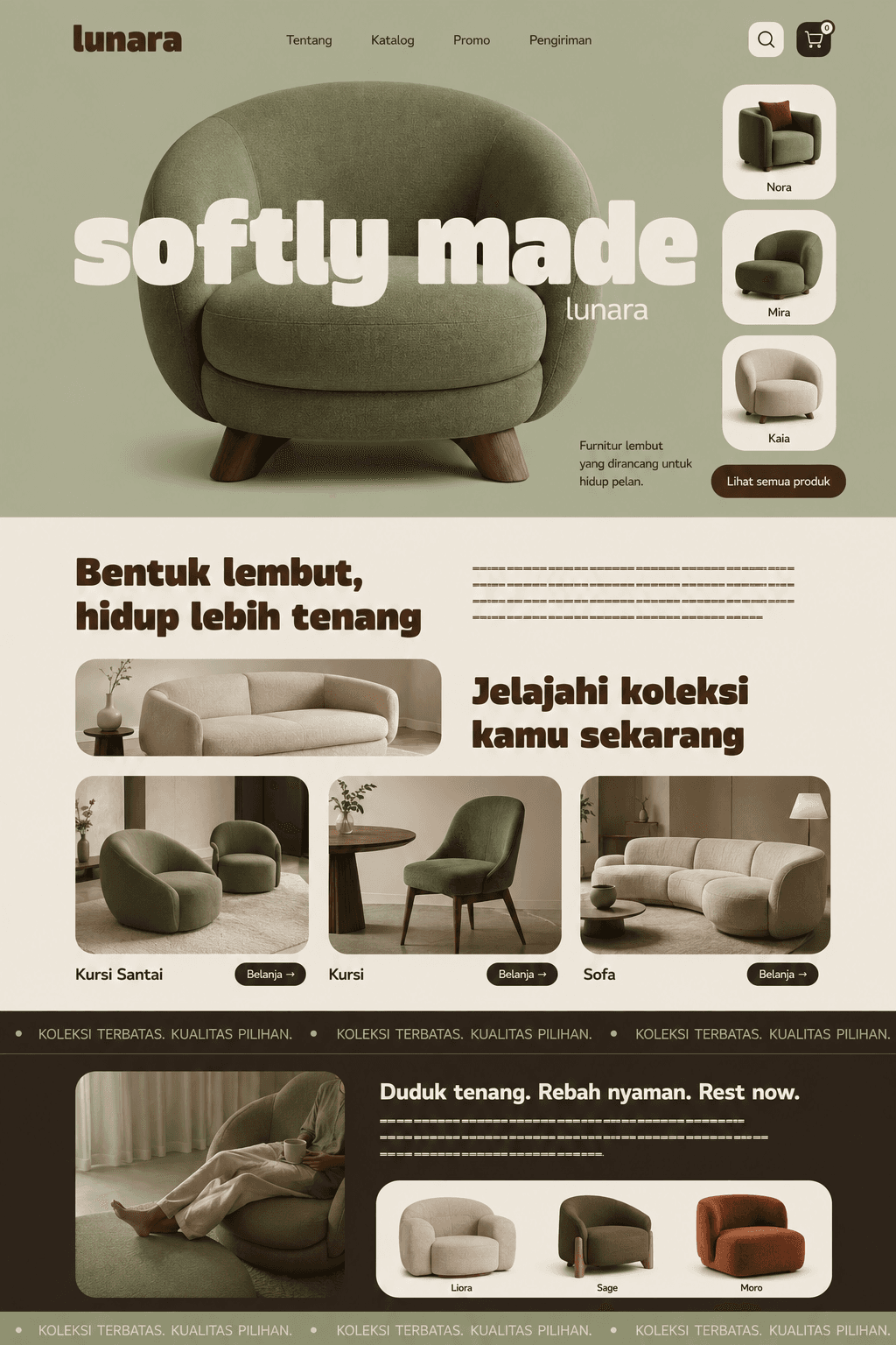 Pratinjau desain website Source & Co.