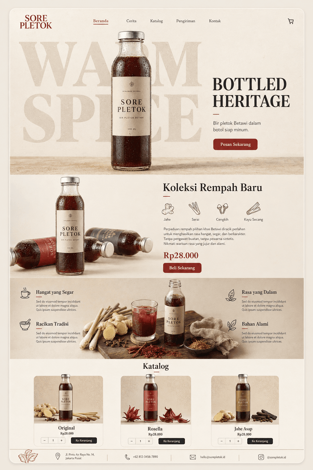 Pratinjau desain website Mitra Global