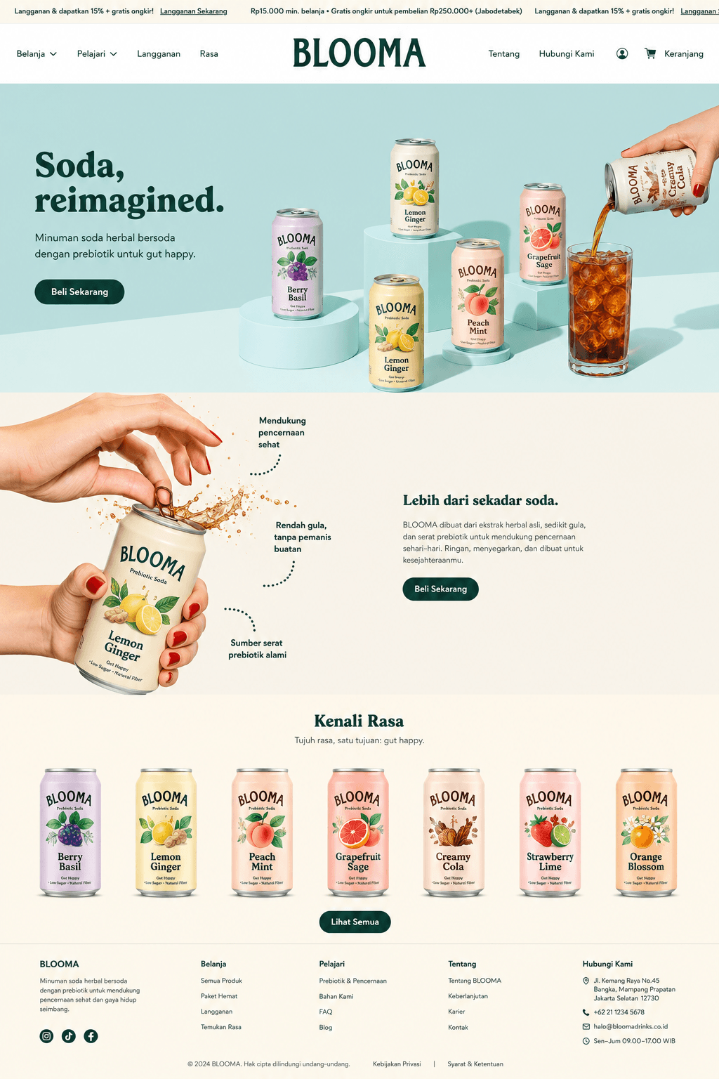 Pratinjau desain website Blue Meridian
