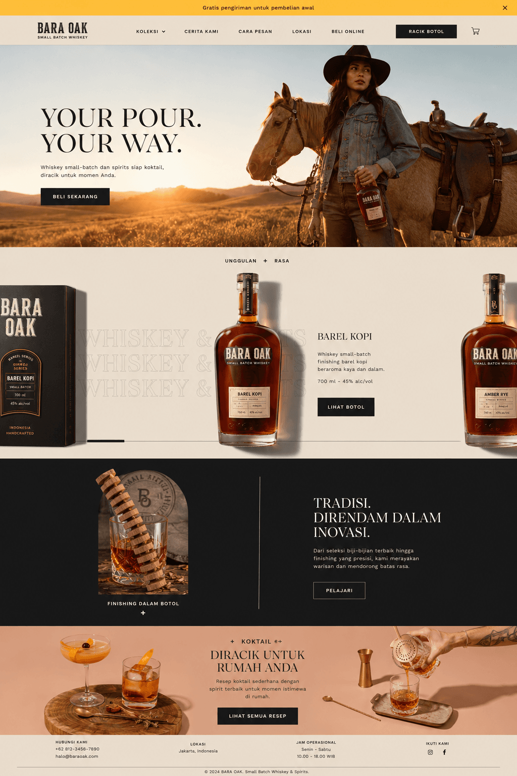 Pratinjau desain website Lada Lokal