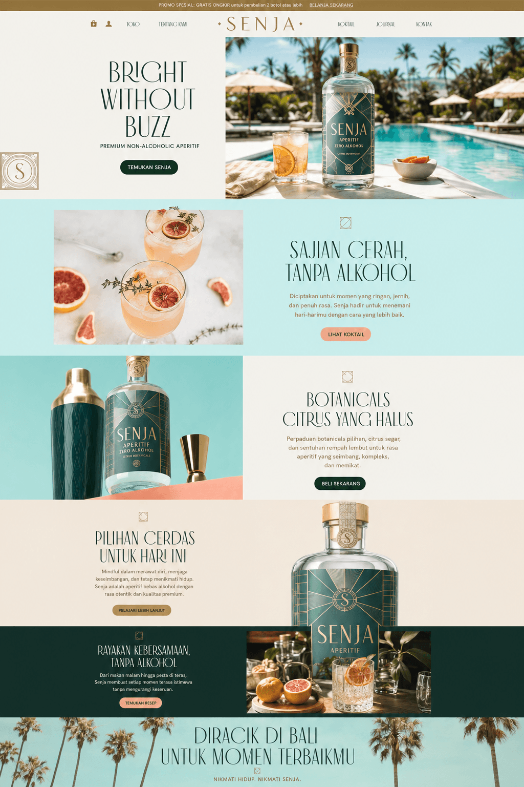 Pratinjau desain website Moka Works