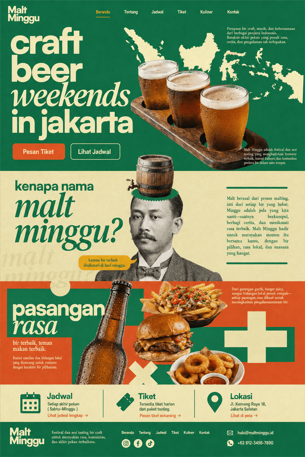 Pratinjau desain website Mise Studio