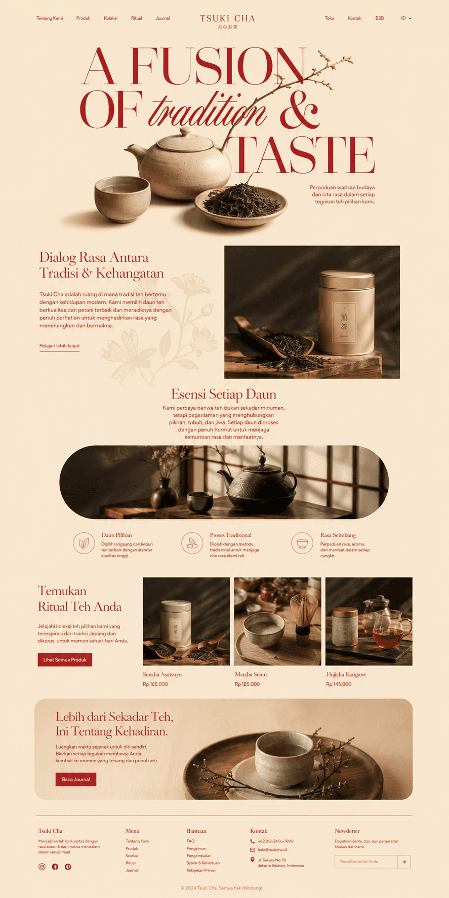 Pratinjau desain website Fika House