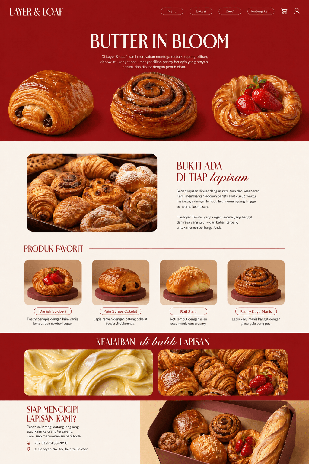 Pratinjau desain website Ichi Ramen