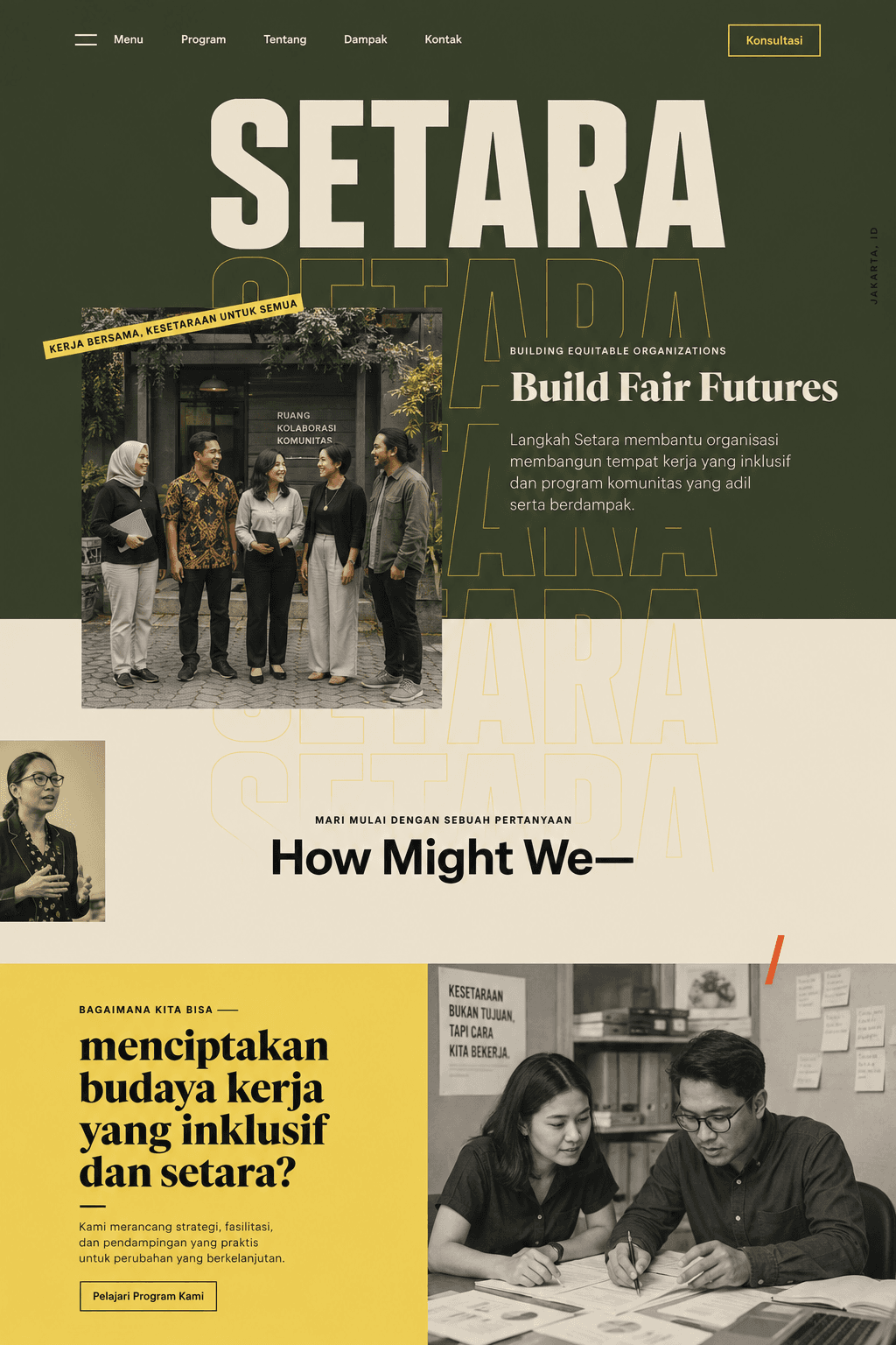Pratinjau desain website Mitra Profesional