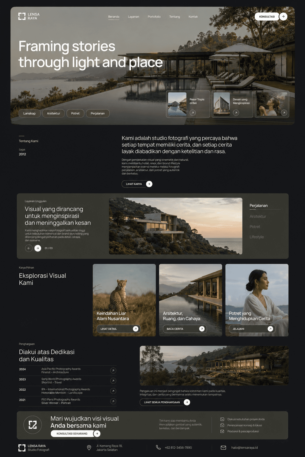 Pratinjau desain website Tumbuh Partners